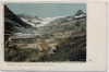 AK Gemmi Hotel Lämmergletscher und Wildstrubel bei Leukerbad Wallis Schweiz 1910