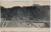 AK Hollenburg Frau auf Holzbrücke bei Köttmannsdorf Kärnten Österreich 1910