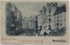 Mondschein-AK Wien Neuer Markt viele Pferdekutschen Österreich 1899