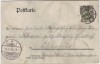 VERKAUFT !!!   AK Gruss aus Flensburg Restaurant Bellevue mit Fernblick 1905 RAR