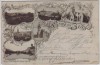 AK Mehrbild Gruss aus Zeitz Post Kirche Altmarkt ... 1896 RAR