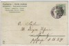 Präge-AK Prosit Neujahr 2 Hunde Dackel im Rucksack Gewehr Goldrand 1906