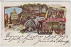 AK Litho Hannover Gruss aus der Domschenke Grupenstrasse 19 1901 RAR