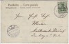 AK Lunakarte Lauffen am Neckar Ortsansicht mit Kirche und Rathaus 1906