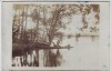 AK Foto Laubsdorf Holzbrücke Menschen Boot bei Neuhausen an der Spree 1927
