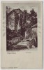 AK Passepartout Elgersburg Schlosshof 1900
