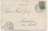 AK Freiberg Schwedendenkmal mit Peterstrasse Sachsen 1901
