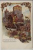 Präge-AK Litho Nürnberg Eppeleins Sprung Burg Wappen 1900