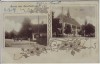 AK Gruss aus Sundheim Schule Spezereihandlung bei Kehl 1919 RAR