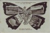 AK Truppenübungsplatz Zeltlager Wellblechhausen Schmetterling Jugendstil bei Darmstadt Griesheim 1921