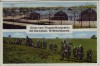 AK Gruss vom Truppenübungsplatz Wellblechhausen Soldaten bei Darmstadt Griesheim 1921