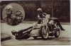AK Foto Hans Kahrmann Rennfahrer Auto Union DKW Motorrad Seitenwagen 1937 RAR
