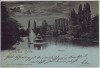 AK Gruss aus Landau in der Pfalz Ostpark Mondschein 1900