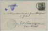 AK Karlsruhe Kaiserstrasse Moninger Eck Hauptpost 1907