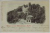 AK Gruss von der Rothenburg am Kyffhäuser Steinthaleben Kelbra 1898 RAR