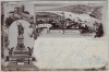 AK Gruss vom National-Denkmal Rüdesheim Bingen 1900