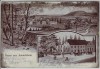 AK Gruss aus Ammelshain Ortsansicht mit Gasthof bei Naunhof 2 1909