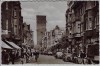AK Foto Leverkusen Wiesdorf Hauptstraße viele Menschen Autos Geschäfte 1953