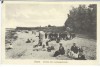 VERKAUFT !!!   AK Devin Strand mit Landungsbrücke viele Menschen Stralsund Ostsee 1917
