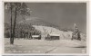 VERKAUFT !!!   AK Foto Gaststätte Neubrasilien Neu-Brasilien mit der Lausche im Winter Niederlichtenwalde Dolní Světlá b. Großmergthal Mařenice Sudetengau Tschechien 1935 RAR