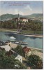 AK Blick von der Jahnplatte in Bodenbach nach Schloss Tetschen Děčín Tschechien 1925