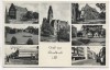 AK Mehrbild Gruß aus Gladbeck i. W. Hochstraße Jovyplatz Postamt Stempel Erhard Sakautzke Elisabethstr. 7 1952