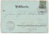 Künstler-AK Im 20. Jahrhundert Frau als Soldat Mann als Frau mit Rock und Spitz Jugendstil HG 1902