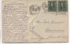 Präge-AK Happy New Year Golddruck und Silber Zwerge mit der Uhr 1908