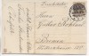 VERKAUFT !!!   Präge-AK Die besten Wünsche zum Jahreswechsel Kind mit Korb am Tor im Winter 1914