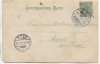Litho Gruss aus Jerusalem Ortsansicht mit Rabiner Jewish Judaika 1897 RAR