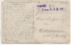 AK Sainte-Marie-à-Py Farbenfotografie Hans Hildenbrand Pferde Wagen Menschen zerstörte Häuser 1. WK Champagne Frankreich Feldpost 1915