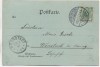 Mondschein-AK Gruss aus Jugenheim Schloss Heiligenberg b. Seeheim Darmstadt 1897
