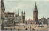 AK Halle an der Saale Marktplatz 1912