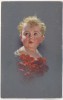 AK Kind Baby Junge blond mit roten Blumen 1928