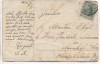 Präge-AK Glaube Frau vor Kreuz Golddruck Religion 1909