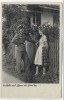 AK Foto Soldat mit Frau am Zaun 1939