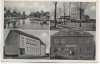 VERKAUFT !!!        AK Gruß aus Mingfen Kr. Ortelsburg Schule Kaufhaus Norotzin Sägewerk R. Springer Dorfansicht mit Teich Miętkie b. Dźwierzuty Szczytno Polen Landpoststempel 1940 RAR