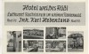 VERKAUFT !!!   AK Stadtsteinach im schönen Frankenwald Hotel weißes Rößl 6 Bilder 1955