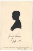 VERKAUFT !!!   Künstler-AK Scherenschnitt B. Schapiro Silhouettiste Baden-Baden Kurpromenade Junge 1910