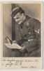VERKAUFT !!!   AK Foto Soldat Brief lesend Ich denke an Dich 1940