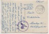 AK Foto Straubing Theresienplatz mit Dreifaltigkeitssäule und Stadtturm Feldpost 1943