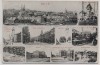 VERKAUFT !!!   AK Mehrbild Hof in Bayern Saale Bahnhof Wörthstrasse Bismarckstrasse ... 1918