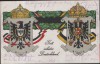 AK Patriotika Gott schütze Deutschland Feldpost Gedenk-Postkarte 1914-1916
