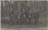 AK Foto Friedrichsheim Gruppe Männer vor Hütte b. Malsburg-Marzell 1912