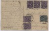 Steindruck AK Merseburg Schloss u. Schlossbrücke Inflation 6 Marken 1923 RAR