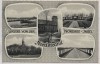AK Mehrbild Gruss von der Nordseeinsel Nordstrand Ehrenmal Kirche Damm Strucklahnungshörn 1960