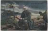 VERKAUFT !!!   AK 1.WK Verwundeter Soldat Vater ich rufe dich Gewehr und Geschütz Feldpost 1915
