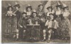AK Oberbayr. Alpensänger, Schrammel- und Tänzertruppe "Widerhall" Bayern 1910