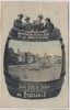 VERKAUFT !!!   AK Feucht-Fröhliche Grüsse aus Braunau in Böhmen Marktplatz Bierfass Männer mit Gambrinus Broumov Tschechien 1913 RAR
