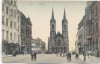 AK Hof Saale Bayern Altstadt Marienkirche viele Menschen 1907